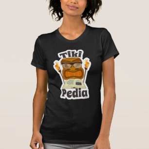 Camiseta Tiki-pédia Enciclopédia Diversão do Médio trop