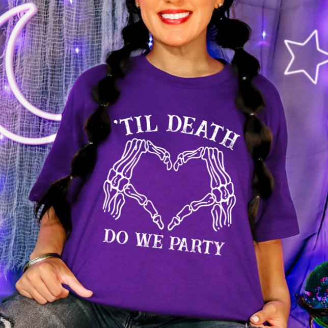Camiseta Til Death Do U Party Gift For Bridesmaids Gothic (Criador carregado)