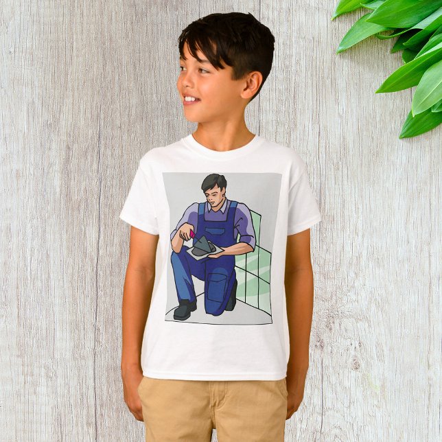 Camiseta Tiler No Trabalho (Criador carregado)