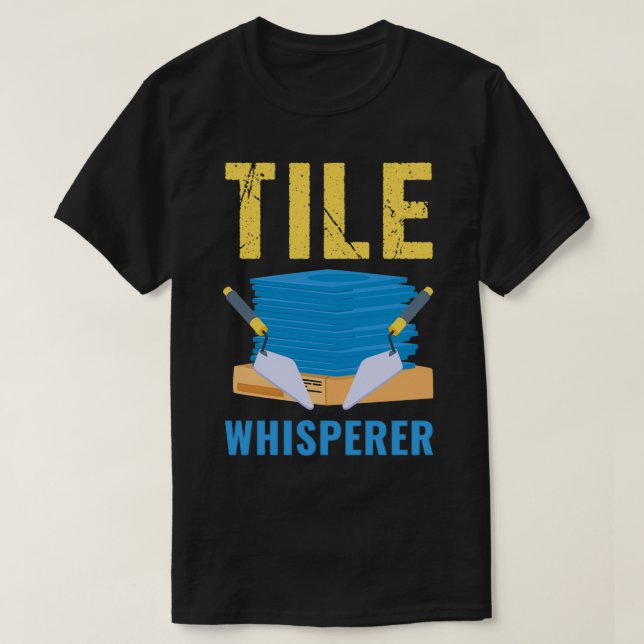 Camiseta Tiler Padre Azulejo Whisperer (Frente do Design)