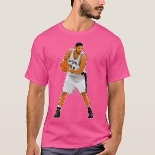 Camiseta Tim Duncan 21 Segure A Bola