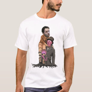 Camiseta Tim minúsculo Geithner e o calamar do vampiro