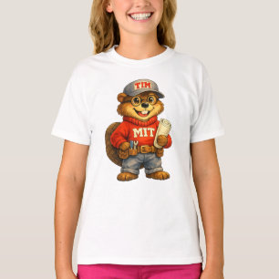 Camiseta Tim o Castor – Mascote Inspirado no Ghibli