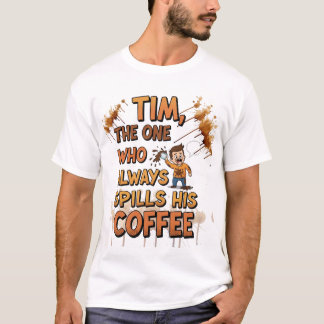 Camiseta Tim, o Espetador de Café Perpétuo