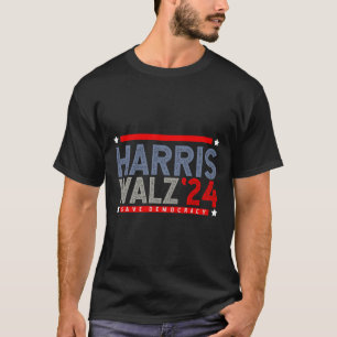 Camiseta Tim-walz-2024 Eleição Homens Mulheres Valsa 1