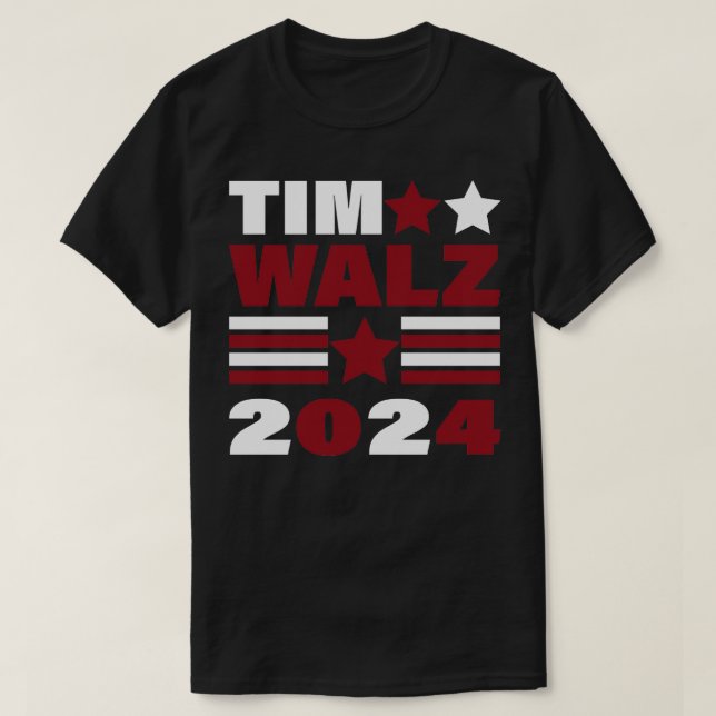 Camiseta tim walz 2024 TShirt 3 (Frente do Design)
