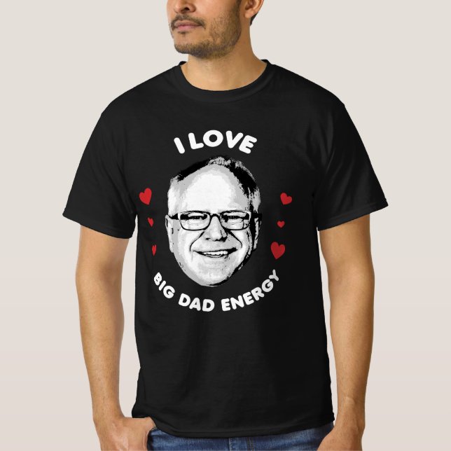 Camiseta Tim Walz Big Pai Energy (Frente)