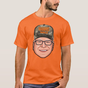 Camiseta Tim Walz Camouflage Hat