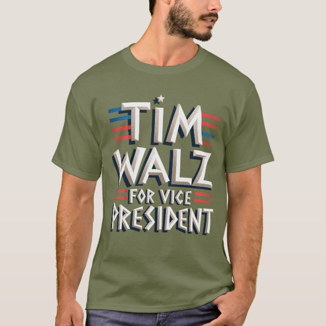 Camiseta TIM WALZ PARA T-Shirt masculina (Frente)