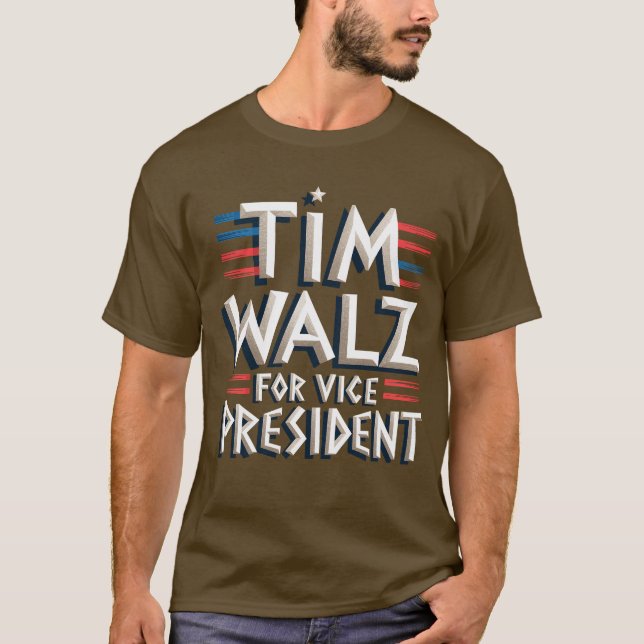Camiseta TIM WALZ PARA T-Shirt masculina (Frente)