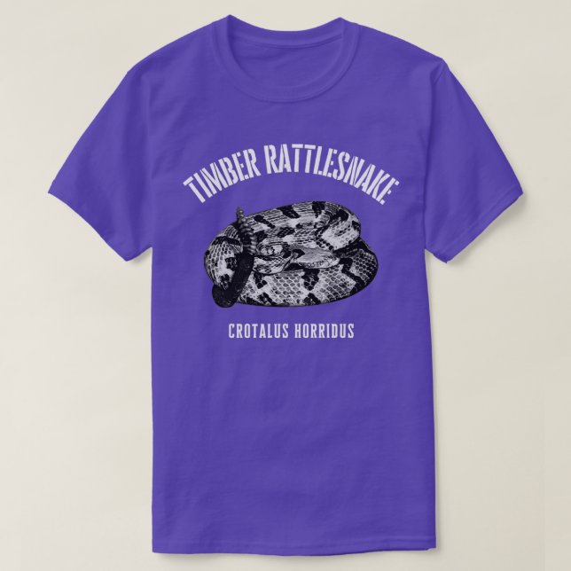 Camiseta Timber rattlesnake crotalus horridus  (Frente do Design)