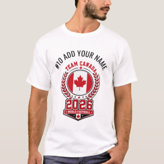 Camiseta Time Canadá 2026 Nome Personalizado e Número de Fu