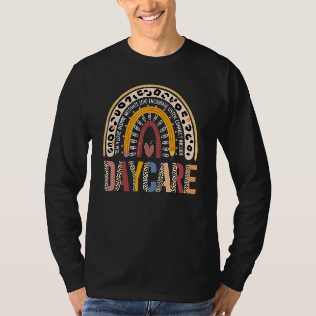 Camiseta Time da Equipe da Creche de Volta às Aulas Arco-ír (Frente)