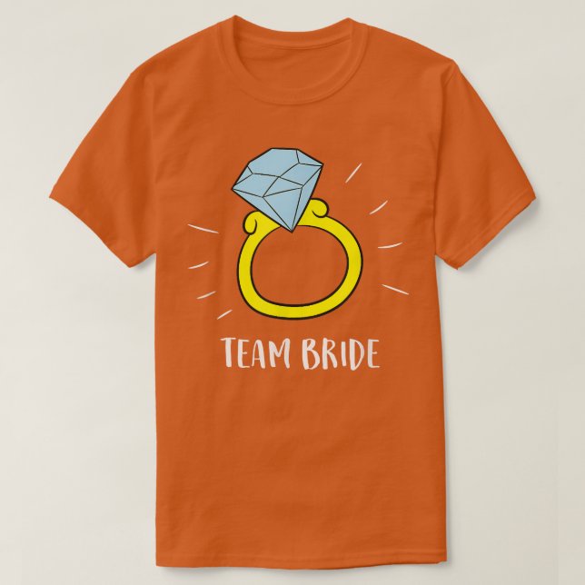 Camiseta Time da Noiva  Anel de Diamante  (Frente do Design)