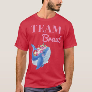 Camiseta Time da Noiva Baleia Coroa de Flores JGA Encontro 