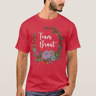 Camiseta Time da Noiva I Grinalda Floral Casamento Estilo B