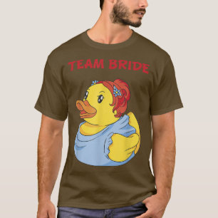 Camiseta Time da Noiva Pato de Borracha Vermelho Festa de G