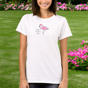 Camiseta Time das Damas de Honra do Casamento das Flamingos