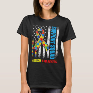 Camiseta time de apoio fita autismo conscientização bandeir