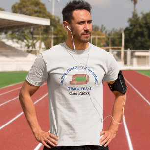 Camiseta Time de atletismo do Blue High School personalizad