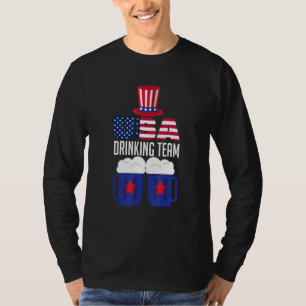 Camiseta Time de Bebedores de Cerveja dos EUA Bebedores de 