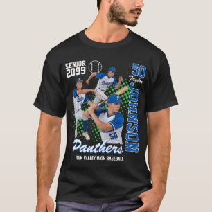 Camiseta Time de Beisebol Foto Personalizada Noite dos Vete