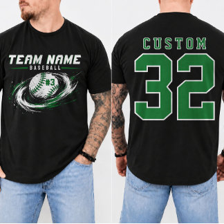 Camiseta Time de beisebol personalizado para o dia do jogo