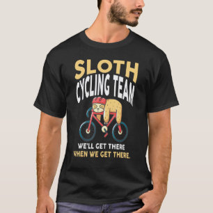 Camiseta Time de Ciclismo Preguiça Humor Ciclista de Bicicl