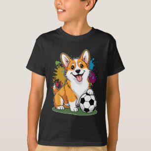 Camiseta Time de Esportes Animal Byll Futebol Cachorro Corg