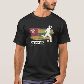 Camiseta Time de Futebol da Bandeira do Togo Jogador de Fut