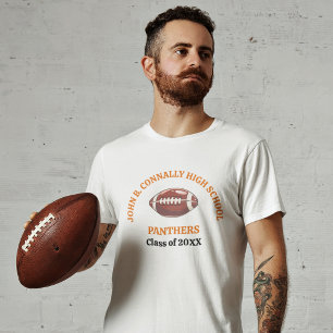 Camiseta Time de Futebol da Orange High School Personalizad