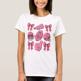 Camiseta Time de Futebol de Torcida do Câncer de Mama Fita 