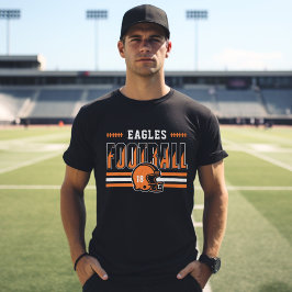 Camiseta Time de Futebol Personalizado Faixa Laranja Pai