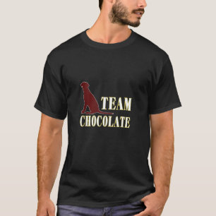 Camiseta Time de Labrador Retriever de Chocolate Fã V2