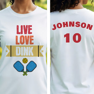 Camiseta Time de Pickleball Viva Ama Dink Remo