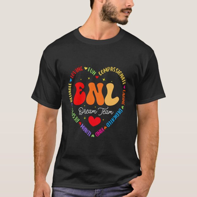 Camiseta Time de Professores Sonho ENL Inglês Nova Língua  (Frente)