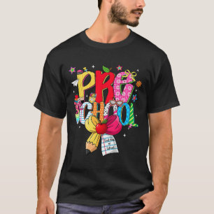 Camiseta Time de Sonho Préppy Pré-Escolar De Volta à Escola