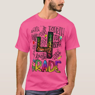 Camiseta Time de Tipografia do 4º ano Tie Dye