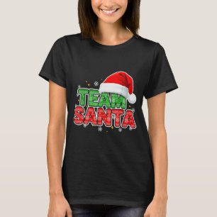 Camiseta Time do Papai Noel Natal, Equipe e Família