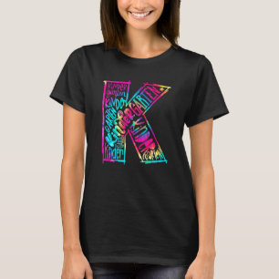 Camiseta Time Kindergarten Typografia Tie Dye De Volta À Es