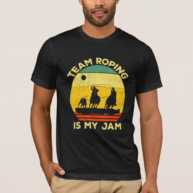 Camiseta Time Ropin É O Meu Jam Roper Bull Team Riding Ropi (Frente)