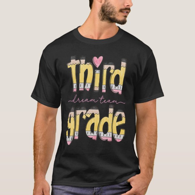 Camiseta Time Terceira Série Equipe dos Sonhos Lápis Profes (Frente)