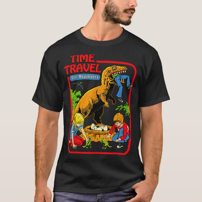 Camiseta Time Travel Juric Sarcastic Retro Funny Adult Humo (Frente)