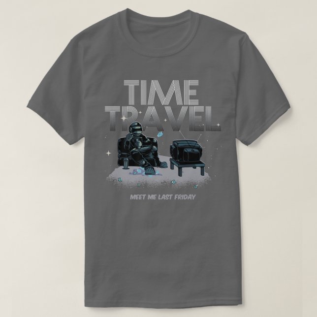 Camiseta Time Travel Space Teleportation Traveler Astronaut (Frente do Design)