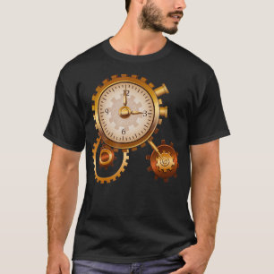 Camiseta Time Vintage Steampunk Time Traveler Viagem Scien