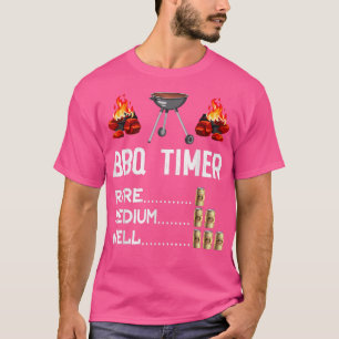 Camiseta Timer De CHURRASCO De Meninas Churrasco De Cerveja