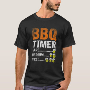 Camiseta Timer de CHURRASCO Gift Encantado Raros Médio Bem