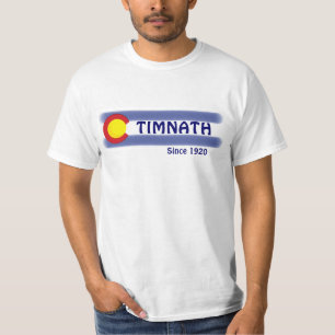 Camiseta Timnath Colorado, valor local da bandeira tee