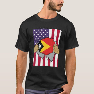 Camiseta Timor-Leste Dentro do Orgulho Lar Timorense Ame