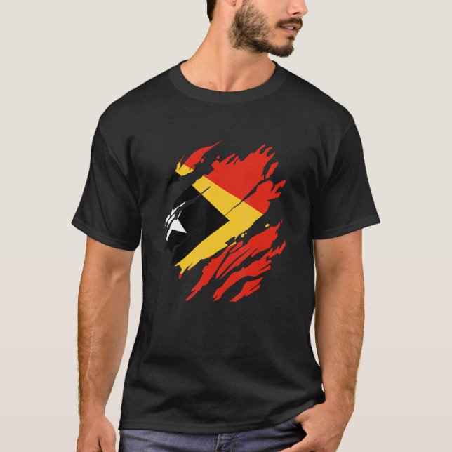 Camiseta Timorense Flag Timor Leste 2 (Frente)